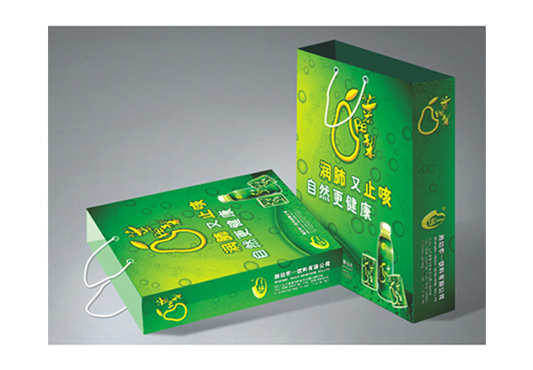 潍坊华一饮料有限公司莱阳梨手提袋设计