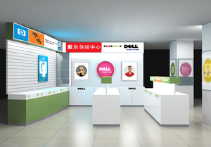 笔记本电脑专卖展柜展台设计效果图（二）