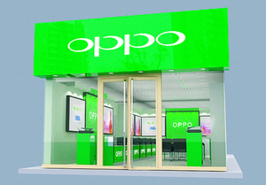 OPPO专卖店效果图设计(二)