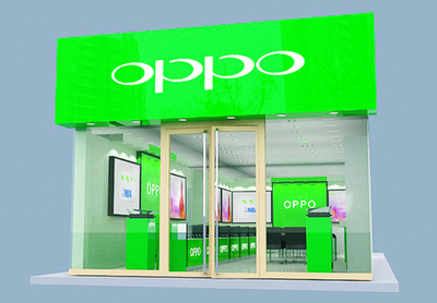 OPPO专卖店效果图设计(二)