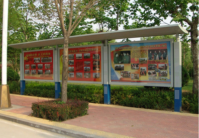 不锈钢宣传栏-4