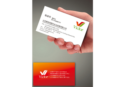 山东维多利现代农业名片设计